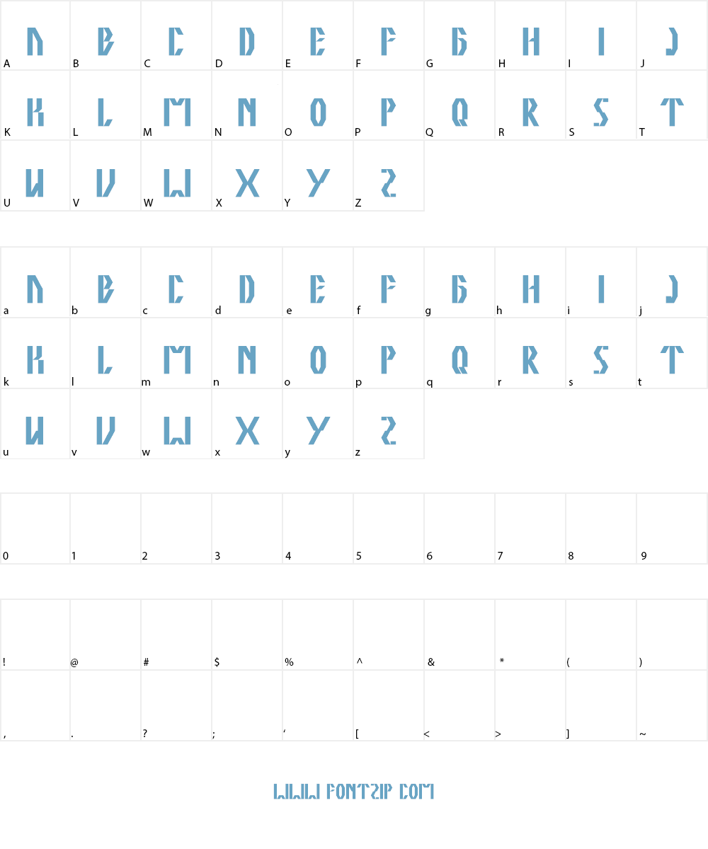 the quick Font Character